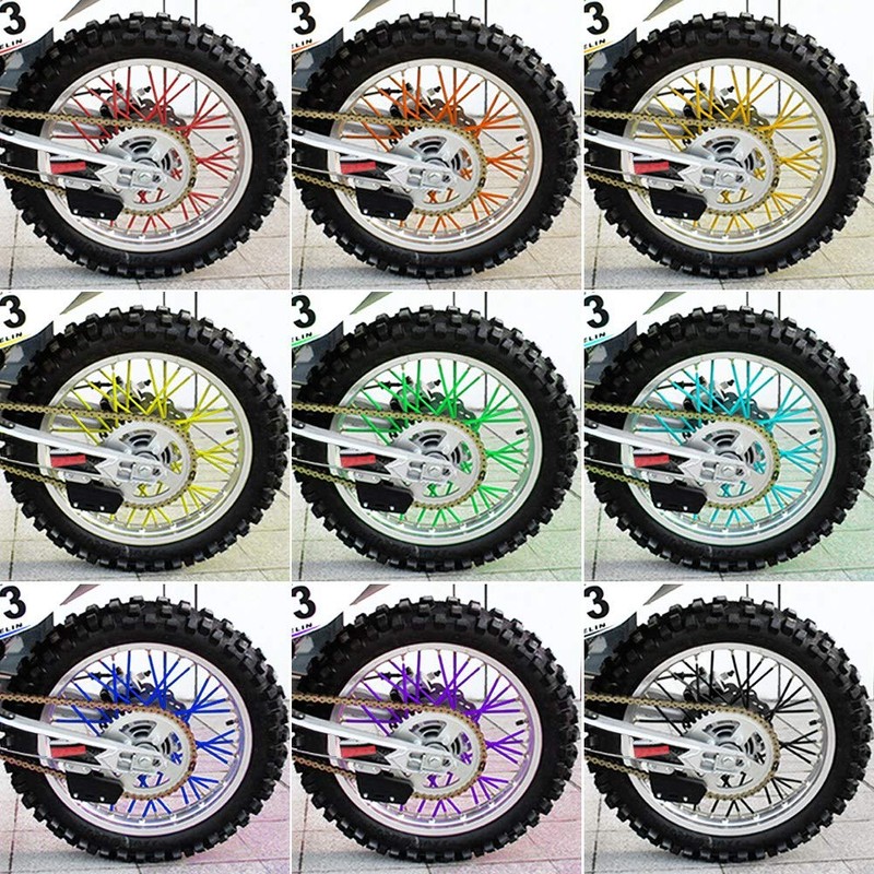 36 pcs Universal Wheel Rim Spoke Covers Wheel Spoke Protector
