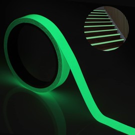 Reastar Fluorescent Tape, Luminous Tape, Waterproof, Luminous Tape, Glow in the Dark Tape, Photoluminescent Marking Tape - for Stairs Stage Supplies, Luminous Tape (5 m x 15 mm)