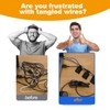 40 PCS Self Adhesive Hook and Loop Cable Ties with