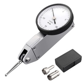 Neoteck Dial Test Indicator with Storage Case, 0-0.03"/0.0005" Test Indicator with 2 Steel Dovetail Clamps 3/8'' and 5/32'' for Machine Set-Up, Narrow Area Measurement