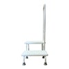 Double Step Stool with Handrail Heavy Duty 2 Steps Non