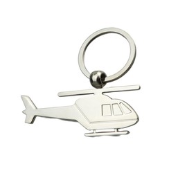 ODETOJOY Metal Silver Helicopter Keychain Pendants Ornament For Handbags Schoole Pack Wedding Favor Key Holders
