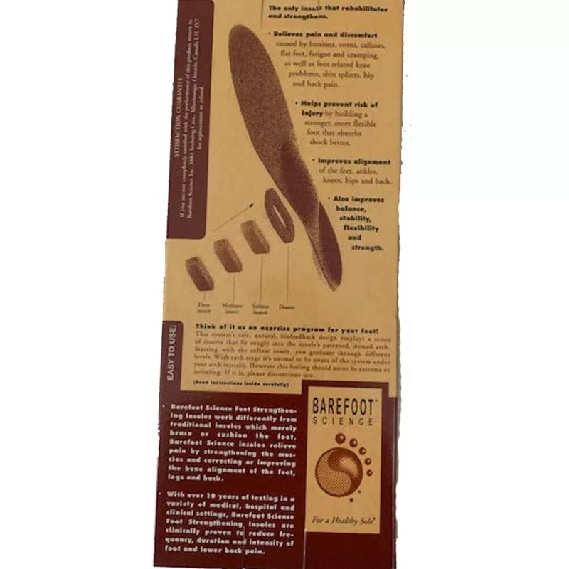 Barefoot Science Full Length Insoles Small Child 1-3 - Relieves