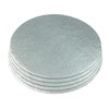 Culpitt Cut Edge Round Card, 8" Round Cake Cards, Silver