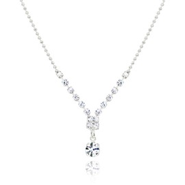 MUSEQVE - Collar solitario de circonita cúbica chapada en oro de 14 quilates para mujer • Colgante de diamante de circonita cúbica cuadrada de corte princesa y rectángulo de corte princesa • Cadena