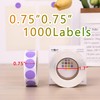 PARLAIM 3/4 Inch Round Permanent Adhesive Color-Code Dot Stickers,1000 Stickers