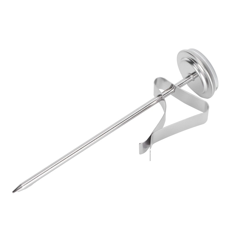 Coffee Thermometer Milk Frothing Dial Pointer Temperature Meter with Hook