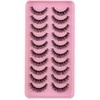 Clear Band 3D False Eyelashes, Natural Eyelashes, Pure Handmade Natural