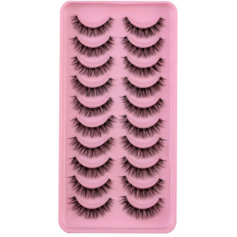 Clear Band 3D False Eyelashes, Natural Eyelashes, Pure Handmade Natural