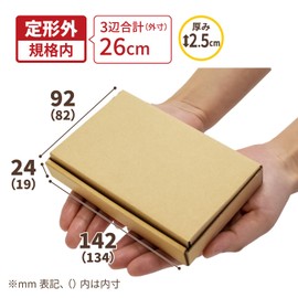 Earth Cardboard Shipping Box for Unregistered Mail, Minimum Thickness 2.4cm, Cardboard, 50 Sheets, ID0308