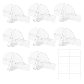 CZAKOMIX 8 Stück Brillenhalter Wand, Transparent Brillenständer, Kreativer Nasenform-Brillenständer für Zuhause, Wandmontage Brillenaufbewahrung, für Büro, Schlafzimmer, Arbeitszimmer, Wohnzimmer