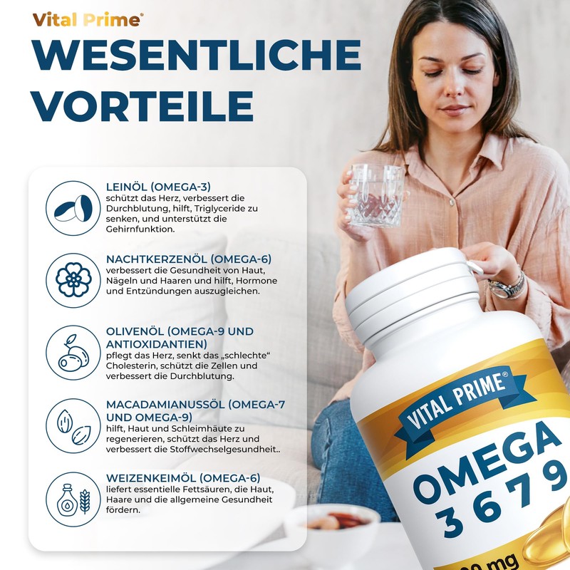 VITAL PRIME Omega 3 6 7 9 2800MG 90 Beads