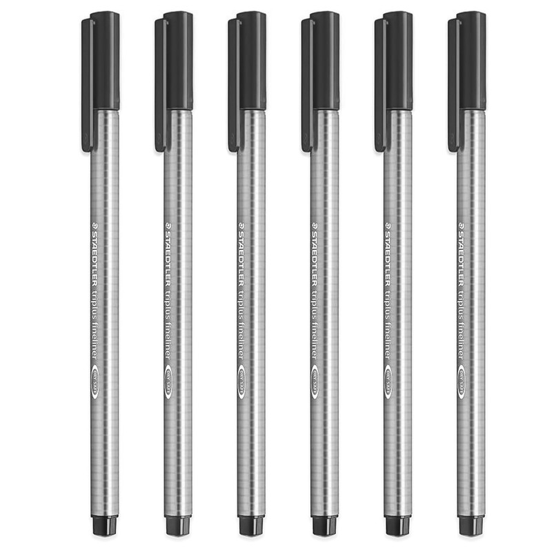 STAEDTLER 334 Triplus Fineliner Superfine Point Pens - 0.3mm -