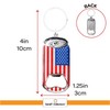 SandT Collection American USA Beer Bottle Opener Keychain - Can