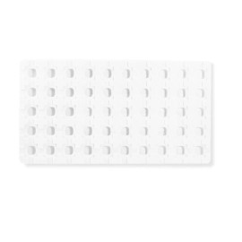 FindingKing 5 White 50 Slot Puff Earring Cards Showcase Display Tray Inserts