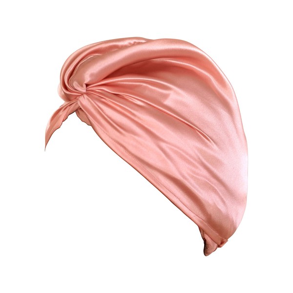 Holistic Silk Pure Mulberry Silk Turban, Color Rose | Size 1 piece