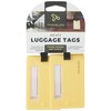 Travelon Set of 2 Luggage Tags, Neon Yellow, 6.63 x