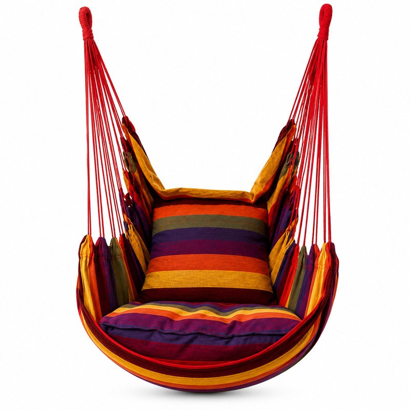 Portable Hanging Hammock Chair for Relaxation – Cotton Rope Swing