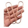 Paperclips Extra Grandes 10 Cm Revestimiento Oro Rosa