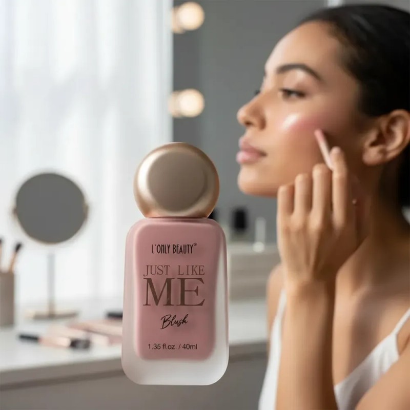 Blush Rubor Liquido Lonly Beauty Coral Claro