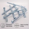 SKIR'CO (Pack of 6) DIN 571 Galvanised Steel Hex Head