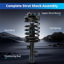 LEDKINGDOMUS Front Complete Strut Shocks and Coil Spring Assembly Compatible with 2007-2011 Camry, 2006-2012 Avalon, 2007-2009 Lexus ES350, 2006-2008 Solara