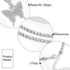 EARENT Butterfly Necklace Silver Rhinestone Choker Necklaces Christmas Costume New