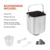 Elite Gourmet EBM8103B Programmable Bread Maker Machine 3 Loaf Sizes,