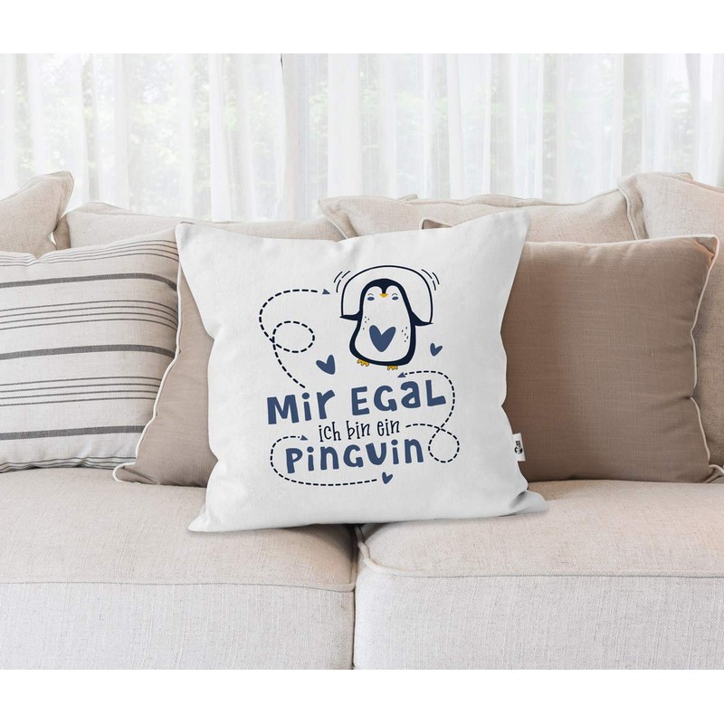 SpecialMe® Cushion Cover with Saying "Mir egal ich Bin Ein