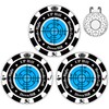 Lousrnman Green Reader, 3 Pcs Golf Ball Marker for Putting