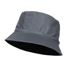 QILZO Foldable Waterproof Rain Hat, Fishing Hat, Cap for Men and Women, Cap with Inner Lining, Ideal for Hiking, Outdoor Sports, gray