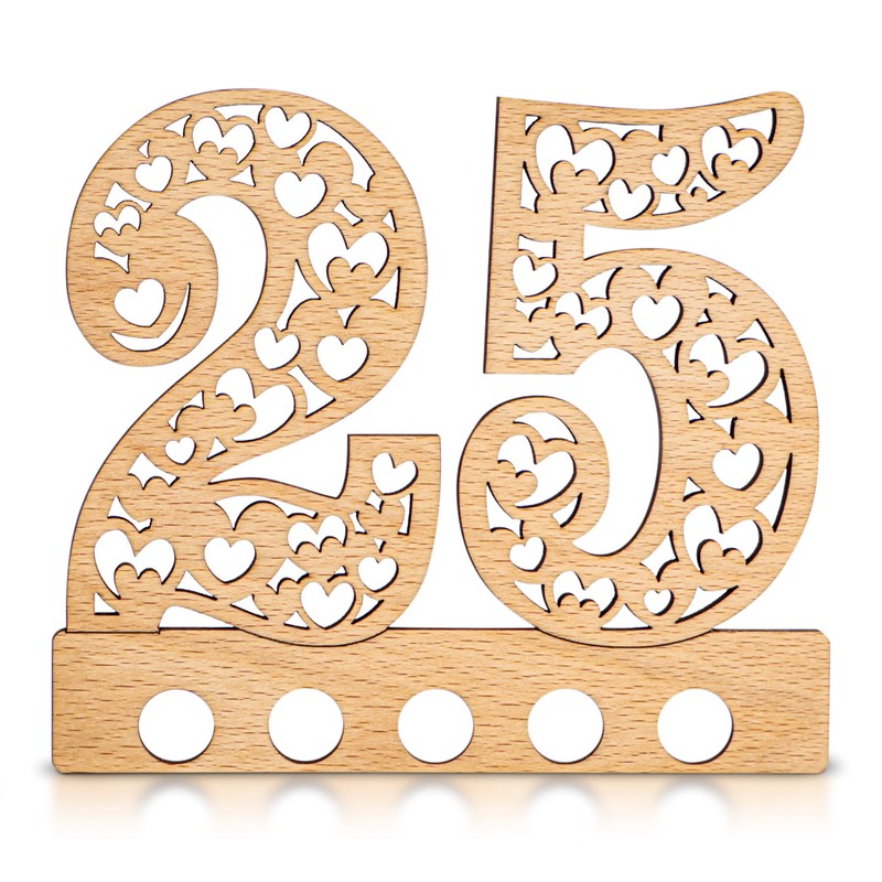 DARO Design - 25th Birthday Money Gift Wooden 25th Anniversary