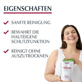 Eucerin pH5 Moisturising Wash Lotion Refill Bag 400 ml, Mild Shower Gel for Dry and Sensitive Skin, Soap-Free Shower Gel for Daily Cleaning