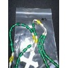 Vintage Catholic Green / Yellow & White Cross Rosary 16"