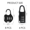 Pack of 12 Mini Combination Locks, Anti-Theft Combination Locks, Backpack