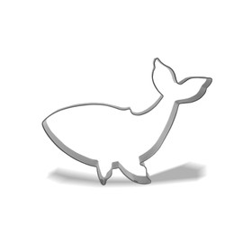 Keewah Whale Cookie Cutter, 5.5”, Stainless Steel