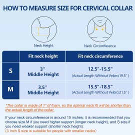 Cozyhealth Neck Brace for Neck Pain and Support, Soft Neck Support Relieves Pain & Press