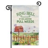 JMYROG Ring Bell If No Answer Pull Weeds Funny Garden
