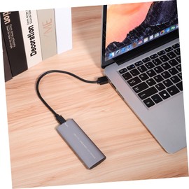 LABRIMP Portable External Hard Drive Enclosure Dual Protocol Type C Compact Design for Compatible with Laptops Smart Tvs and Routers Includes Data Cable