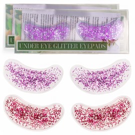 MIJOMA Under Eye Glitter Eyepads – kühlende Augenpads mit Glitzer für Wellness & Selfcare – wiederverwendbare Pads für entspannte Augenpartien – 2er Set (Vibrant Energy)