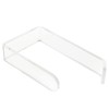 Toilet Roll Holder No Drilling Acrylic Transparent Wall Mount Toilet