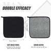 10 Pieces double sided Man Wash Cloths black bath Exfoliating