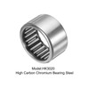 sourcing map HK3020 Needle Roller Bearings Open End, 30x37x20mm Chrome