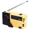 Hand Crank Flashlight Radio Portable Mini FM AM Weather Radio