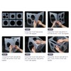 Pllieay 2-10 Inch Balloon Sizer, Collapsible Plastic Balloon Sizer Cube