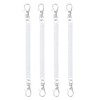 4Pcs Stretchy Spiral Keyring, Retractable Plastic Keychain Spring Key Holder
