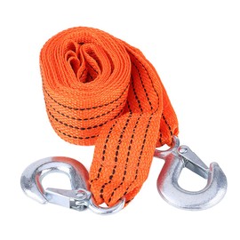 Tow Rope, Strap Tow Rope with Hook 4 Metres Towing 3 Tonnes Tow Strap Rope Nylon Tow Rope with Hook