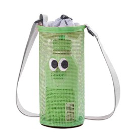 Water Bottle Cover with Shoulder Strap, Water Bottle Holder, For Kids, Shoulder Bag, For Carrying, Mountain Climbing, For Children, Adults, Unisex, Stylish, Plastic Bottle Cover, Bottle Holder, Mesh