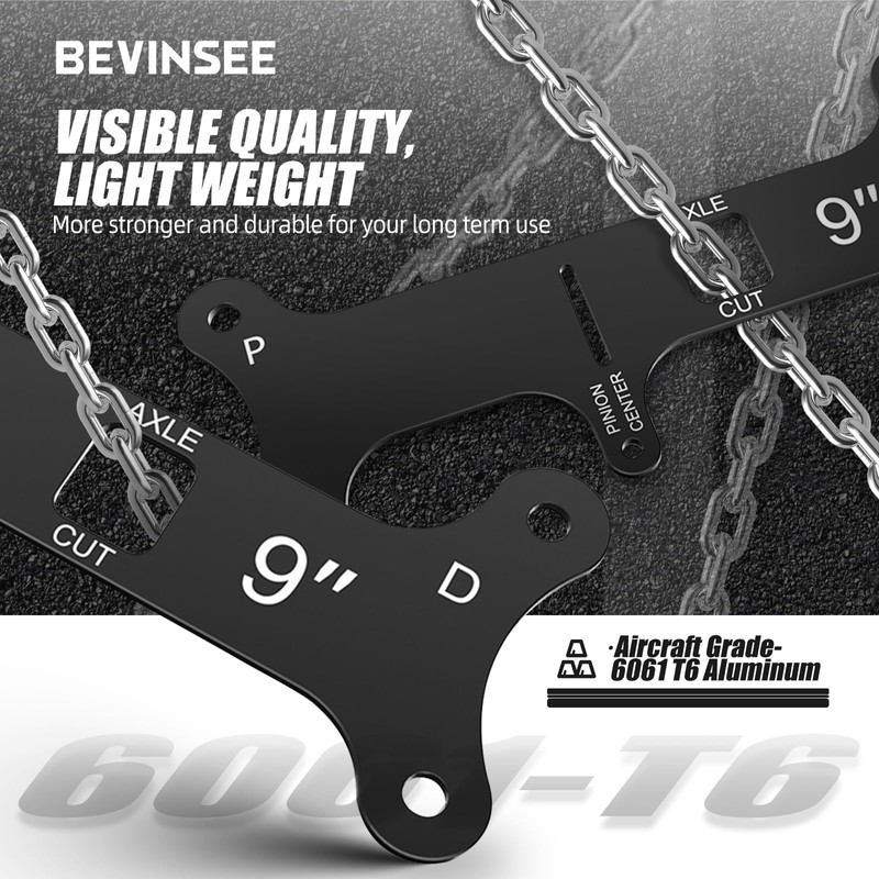 Bevinsee 9" Rear End Axle Tube Narrowing Cut Guide Rearend