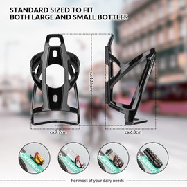 ROCKBROS Drink Holder Bicycle Bottle Holder Bicycle Water Bottle Holder with Fasteners 35 g Lightweight PC Bicycle Bottle Holder for Mountain Bikes Road Bikes